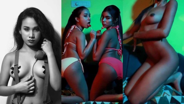 Rima Dutta Lesbian Lollipop Suck Strip Tease Full Nude Playing with Boobs Viral Sex Video
