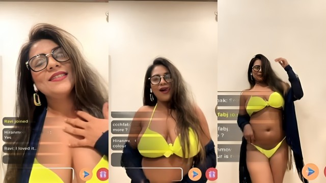Bhavana Kumawat (Puja) Bikini Tease on Live App