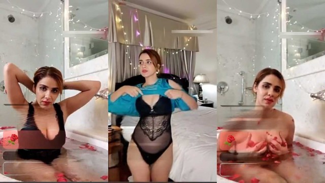 Hot Akshita Agnihotri Strip and Bath Live